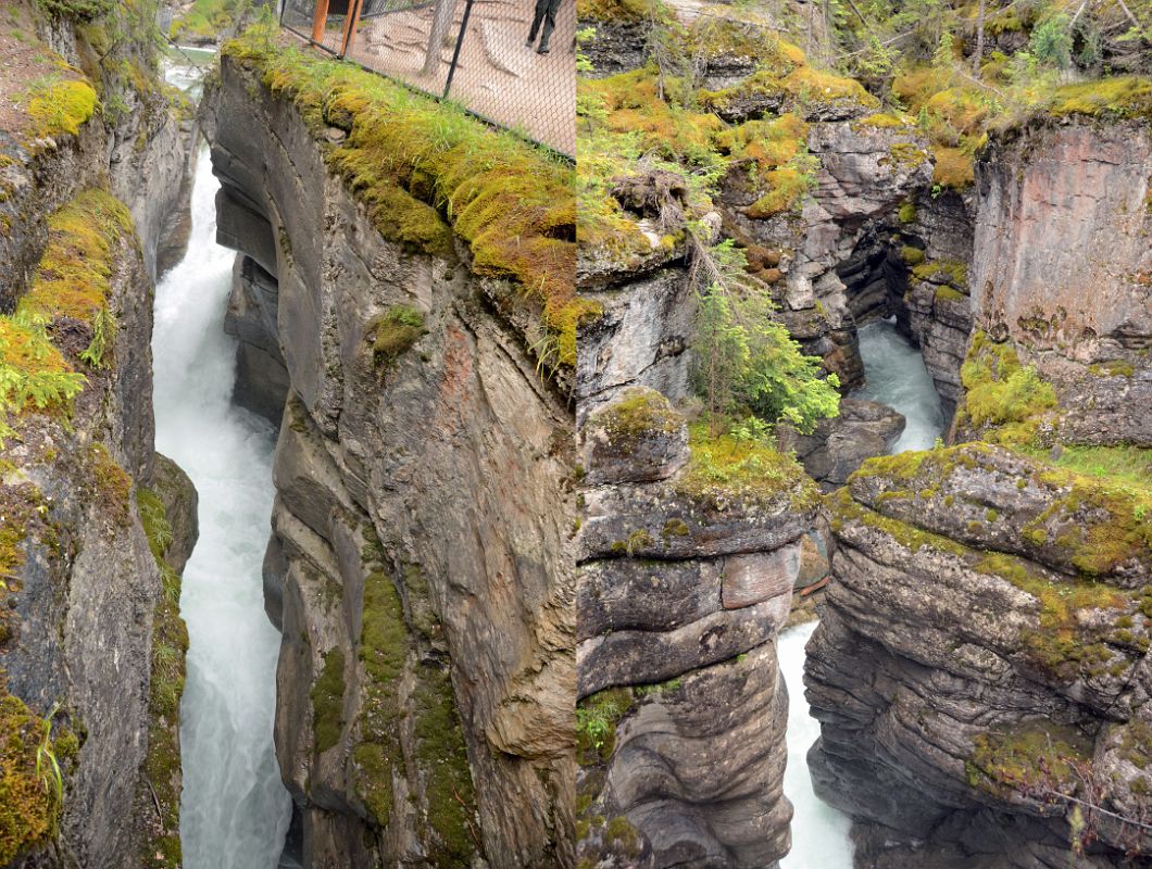 29 Water Gushing Through Maligne Canyon Near Jasper